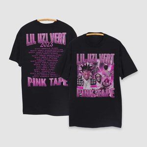 Lil Uzi Vert Pink Tape Tour 2023 T - Shirt Vintage Classic Unisex Cotton XXL